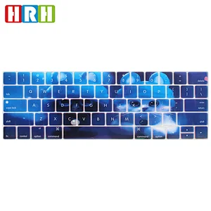 Animal custom silicone keyboard cover Protector laptop skin For Mac book touch bar a1706 us keyboard