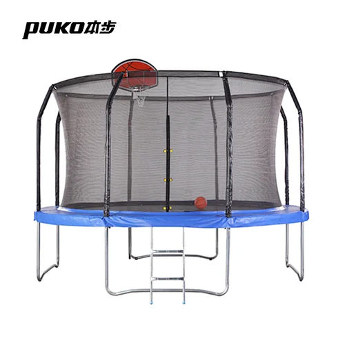 TX-TE-PI Kids Outdoor Big Folding Trampoline With Safety Net