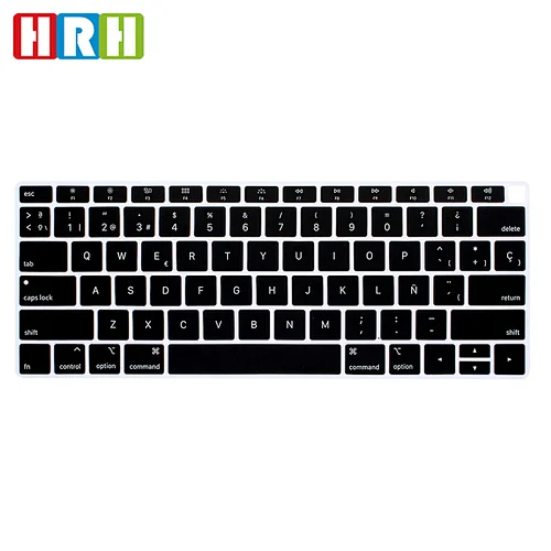 Spanish Keyboard Cover Keyboard Silicone keyboard protector for macbook pro 2016 13 inch For Macbook New Air 13 A1932