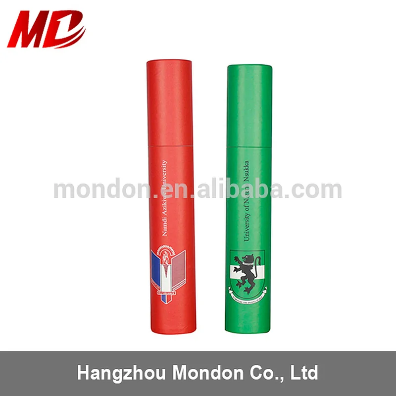 promotion for certificate tube with custom imprinting logo and optional colors