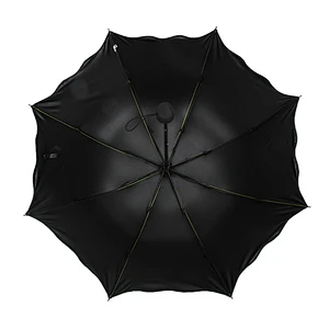 Soleada magia normal cuando mojado apareciendo paraguas.