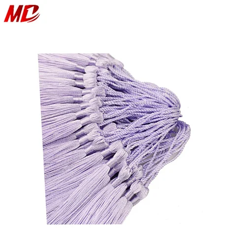 Factory price bulk light purple Silky Floss bookmark Tassels ,Graduation keepsake