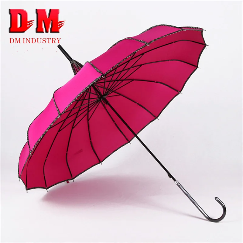 High quality Anti-Uv Parasol Sunproof Lace Trim Pagoda bulk buy chinese umbrellas for wedding