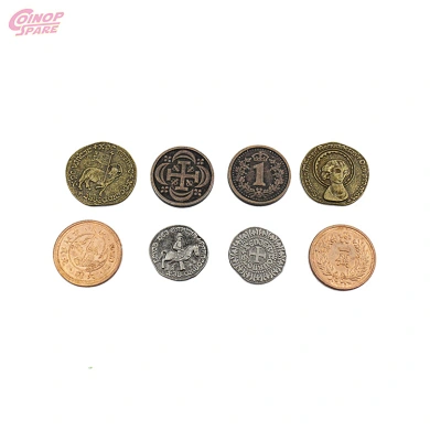 Cheap Custom Gold Sliver Copper Metal Game Token Coins For Arcade Game Machine