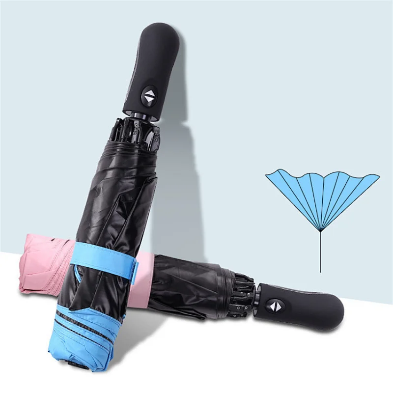 Wholesale 23inch Auto Open Close Inverted Reverse Folding Umbrella