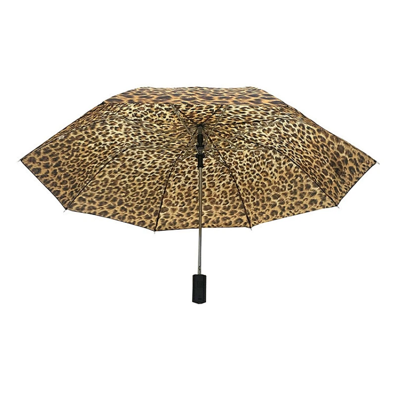 Estampado de leopardo Estándar 2 pliego paraguas especificación