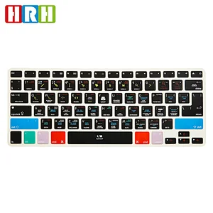 Unique Waterproof Logic Pro X Shortcut Functioncustom silicone Keyboard Cover for Macbook Pro 13 logic Keyboard A1278