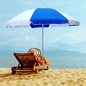 Beach umbrellas with logo prints