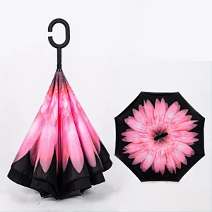 Quality chinese Manufacturer products double side ambrella magicbrella car reverse upside-down umbrella
