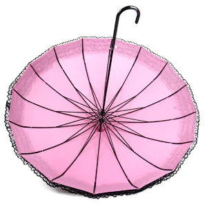 Paraguas chino a prueba de sol de alta calidad de la pagoda del ajuste del cordón del parasol anti-ultravioleta para la boda
