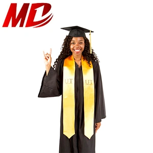 cheap black American style high school Academic dress for graduation