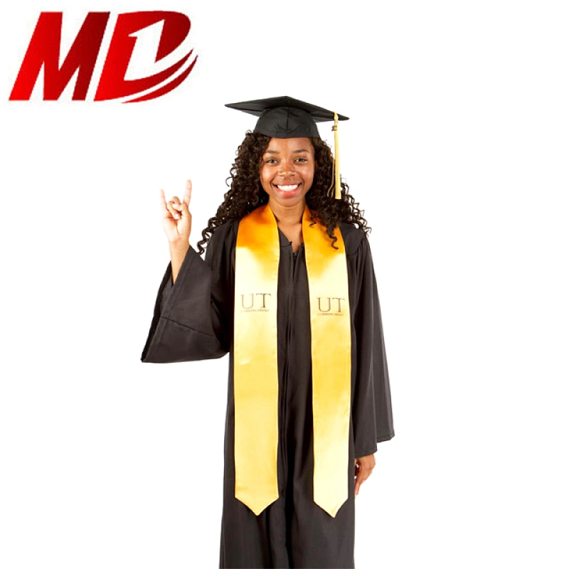cheap black American style high school Academic dress for graduation