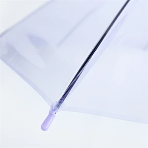 paraguas lleno transparente vendedor caliente del plástico transparente del cuerpo del poe de la fábrica en venta