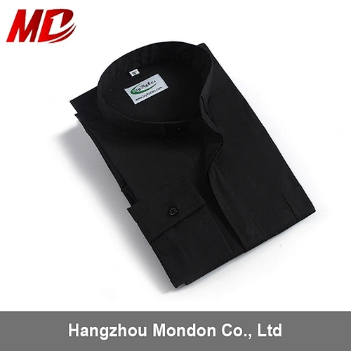 black high quality long sleeves clergy shirts men substantial wholesale