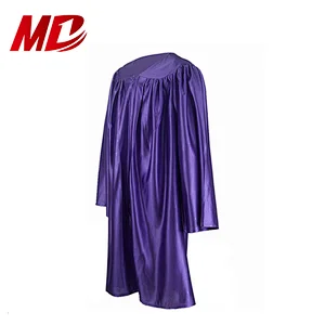 Factory custom wholesale shiny graduation gowns