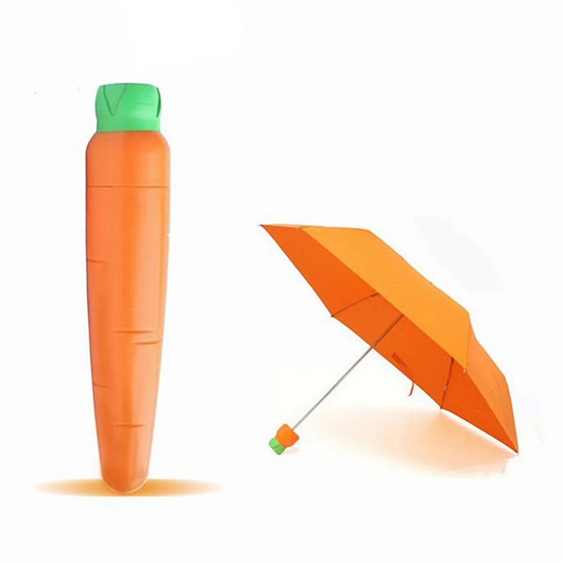 Creative Vegetable Shape Series mini Umbrella Cartoon Banana Chili Carrot Corn Children Umbrella