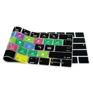 Hot sale 2018 Dustproof Ado be Photo Shop PS Shortcuts Silicone Keyboard Protector for Macbook Pro 13