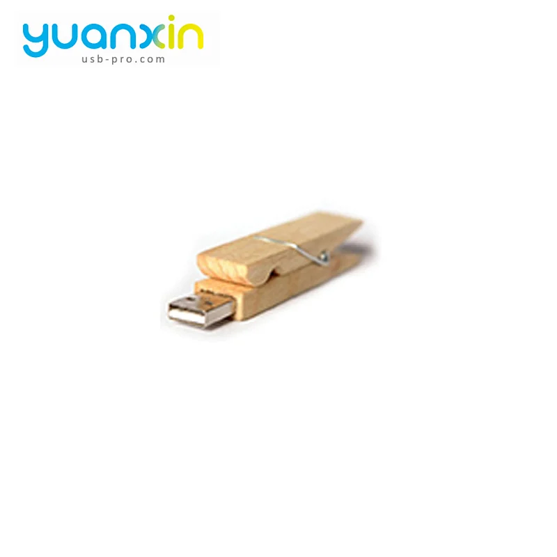 Clip Shape Cheap Bulk Wooden Usb Flash Drive 4Gb 8Gb 16Gb 32Gb 64Gb