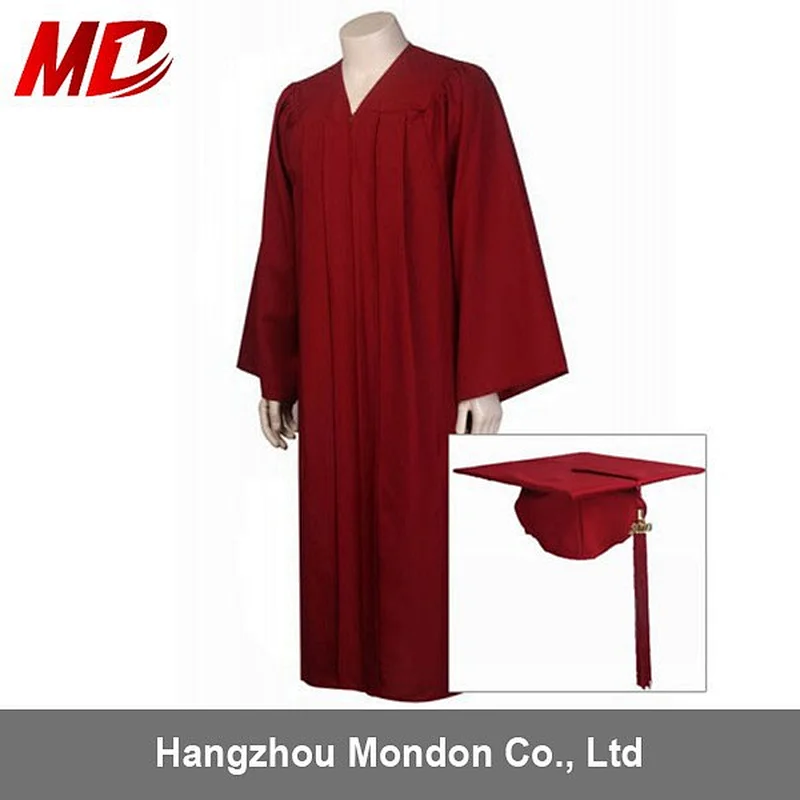 China professional wholesale custom matte graduation caps and gowns