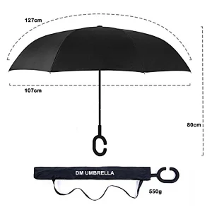 As Seen On TV print inside flower smart hand free inverted umbrella kazbrella
