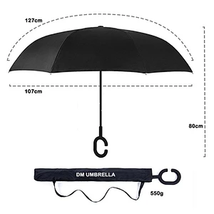 Como se ve en la TV, imprima dentro de una mano inteligente, un paraguas invertido libre, kazbrella