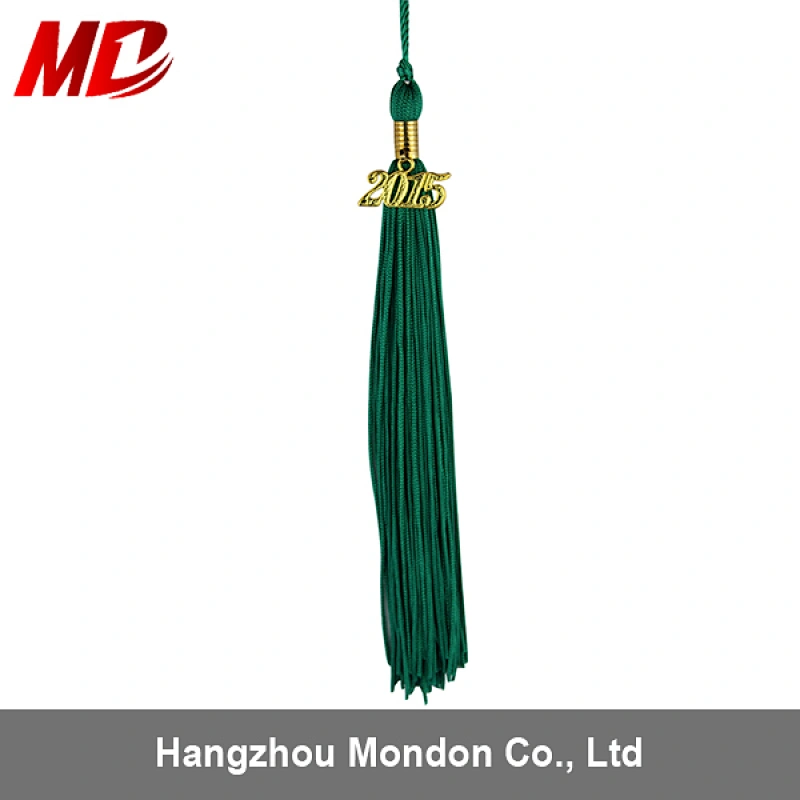 Wholesale Forest Green with Yearcharm 2016 graduation tassels