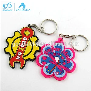 Guangzhou pvc rubber new products 3d pvc keychain accessories custom soft pvc rubber charms
