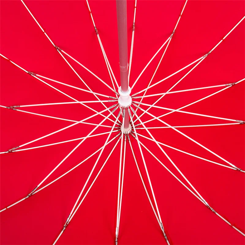 wholesale red color chinese decoration indian wedding Festival parasol heart umbrella