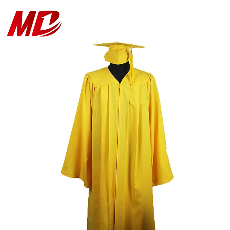 General High School and College Unisex Graduation Gown and Cap