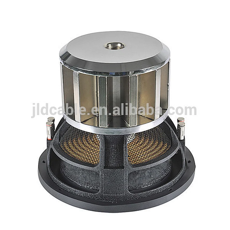 High quality with black aluminum basket JLD Audio 12 inch car subwoofer Best powered car audio subwoofer