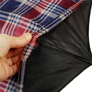 Shangyu fábrica vende 16 costillas doble tejido de dosel paraguas recto barato