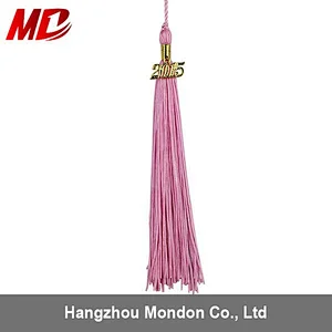 Single Color Graduation Tassels With Round Year Charm