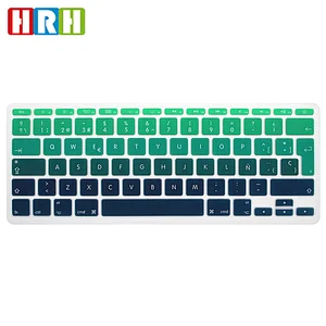 custom silicone keyboard protector laptop keyboard cover Spanish Rainbow Laptop Keyboard Skin For Mac Book Air 11
