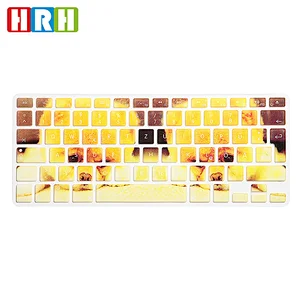 Stylish Design Custom Silicone Keyboard German Covers laptop skin for Macbook Air A1466 European Version