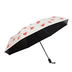 Compact Travel umberella with fruit print