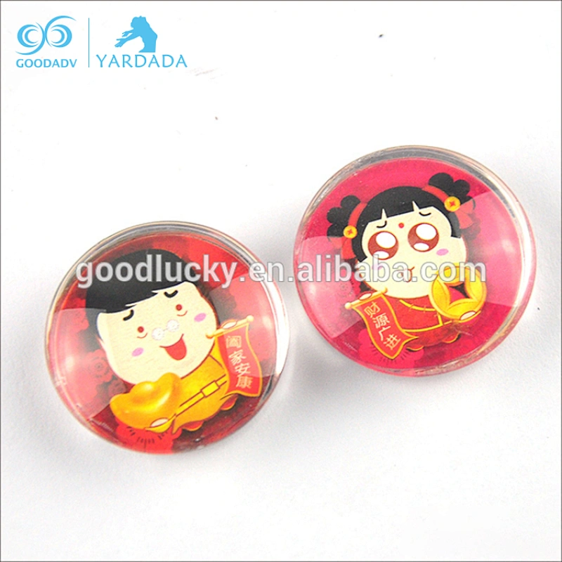 2018 New products made in China crystal dome fridge magnet glass marbles for magnets
