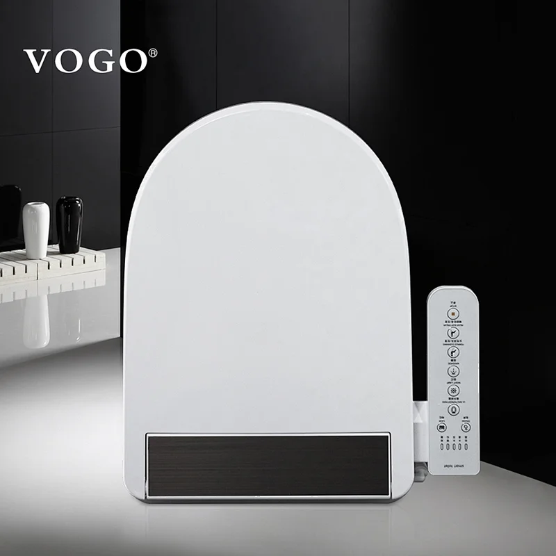 VOGO electric bidet seat soft closing led night lamp toilet wc seat cover with water jet