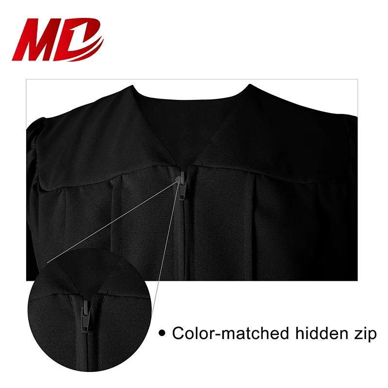Matt Polyester Open Sleeves Colors are Available Graduation Cap and Gown With Tassel