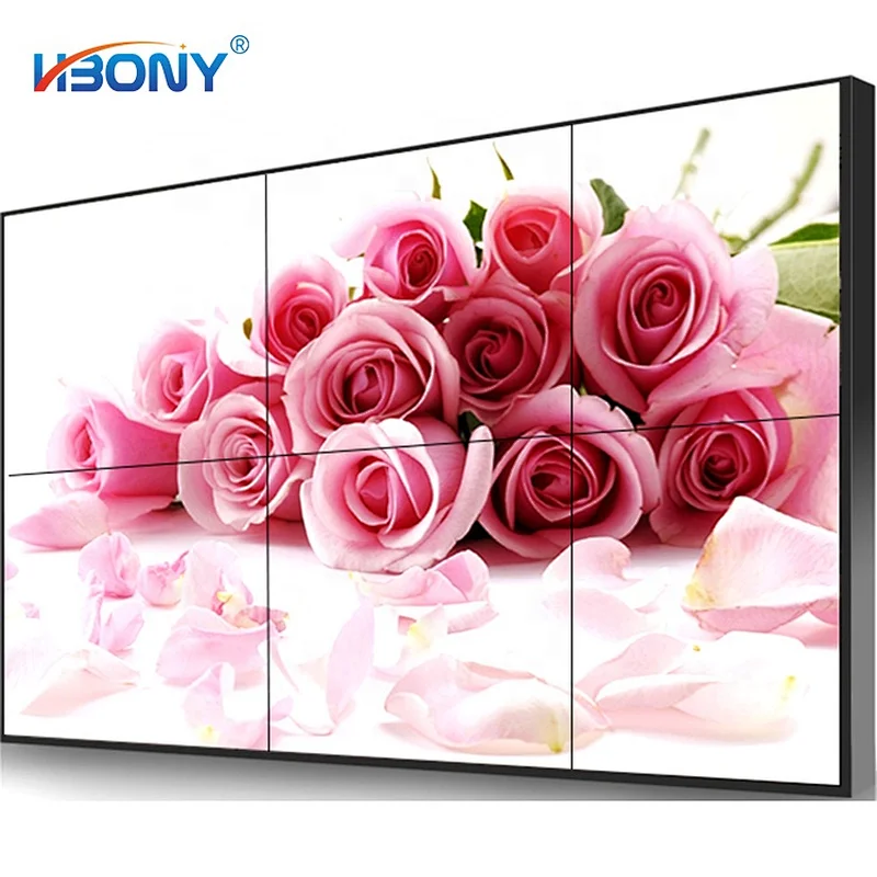HBY 55 Inch Indoor Full HD Multi Monitor Display LED TV Background Wall