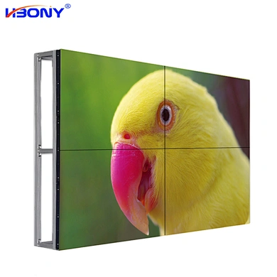 HBONY 2019 New arrival 65 inch 4K UHD 3840x2160 resolution 3.5mm 700nits ultra narrow bezel LCD video wall display monitor