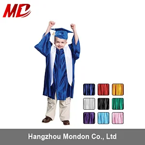 High quality shiny Children ,Preschool and Kindergarten Graduation uniform