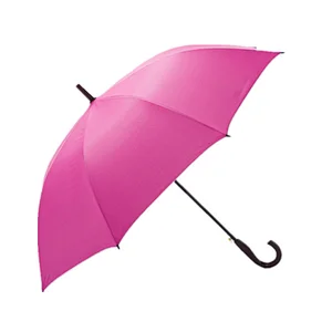 Advertising pink color Straight Promotion rain umbrella