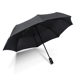 Amazon Best Sell Convenience, resistente al viento, a prueba de tormentas, revestimiento de tela, compacta, 3 veces paraguas de viaje