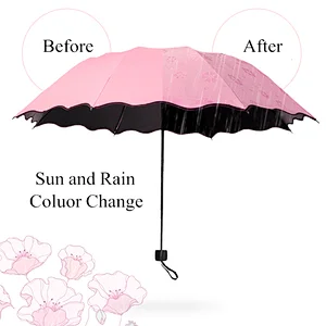 Woman gift 3 fold umbrella uv for promotional