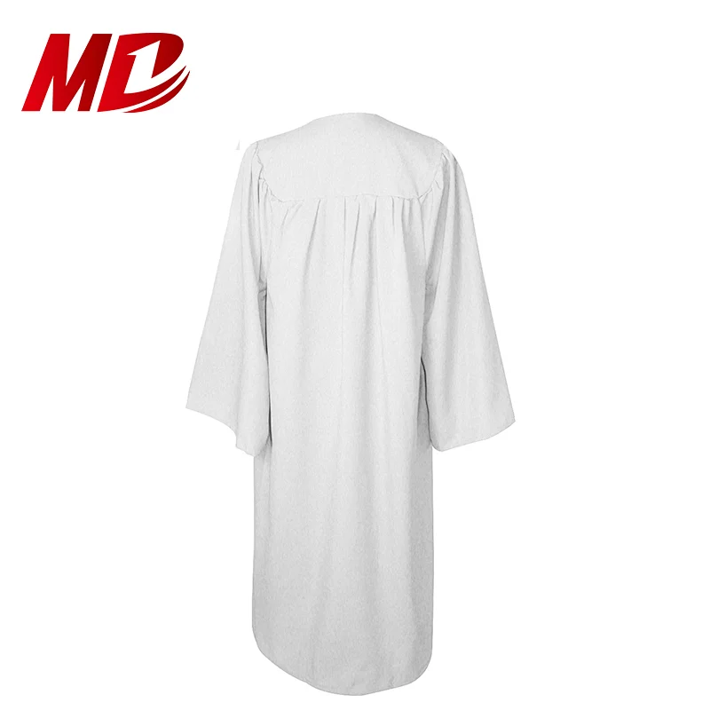 Wholesale Unique Style White Matte Graduation Sets Caps and Gowns