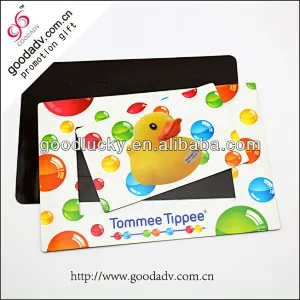 Promotion custom logo 4c printing magnetic photo frame