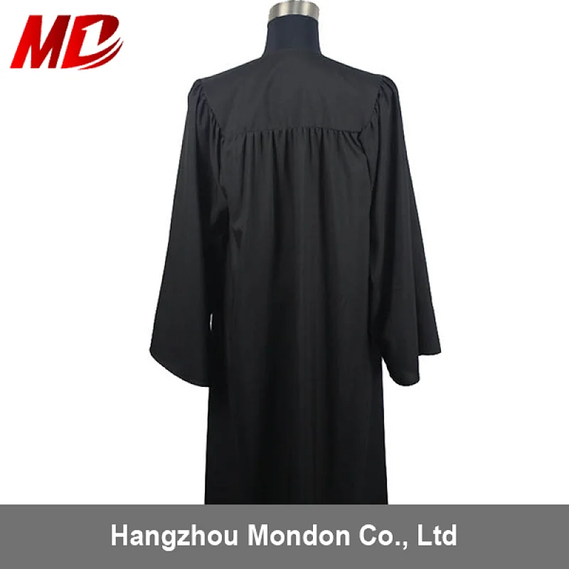 Matte Child Graduation Caps And Gowns-Black