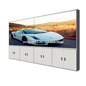 China Cheapest CCC Toughened Glass Panel DVI LCD Video Wall With Narrow-Bezel Screen