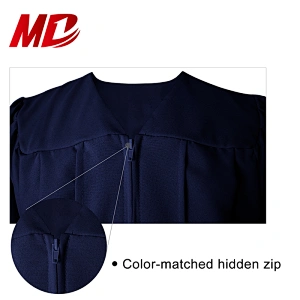 Factory Wholesa Navy Matte Graduation Gown Cap Sets