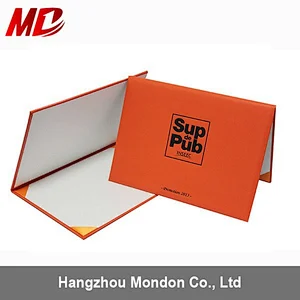 High Quality Cheap Paper Certificate Holder with Gold Logo